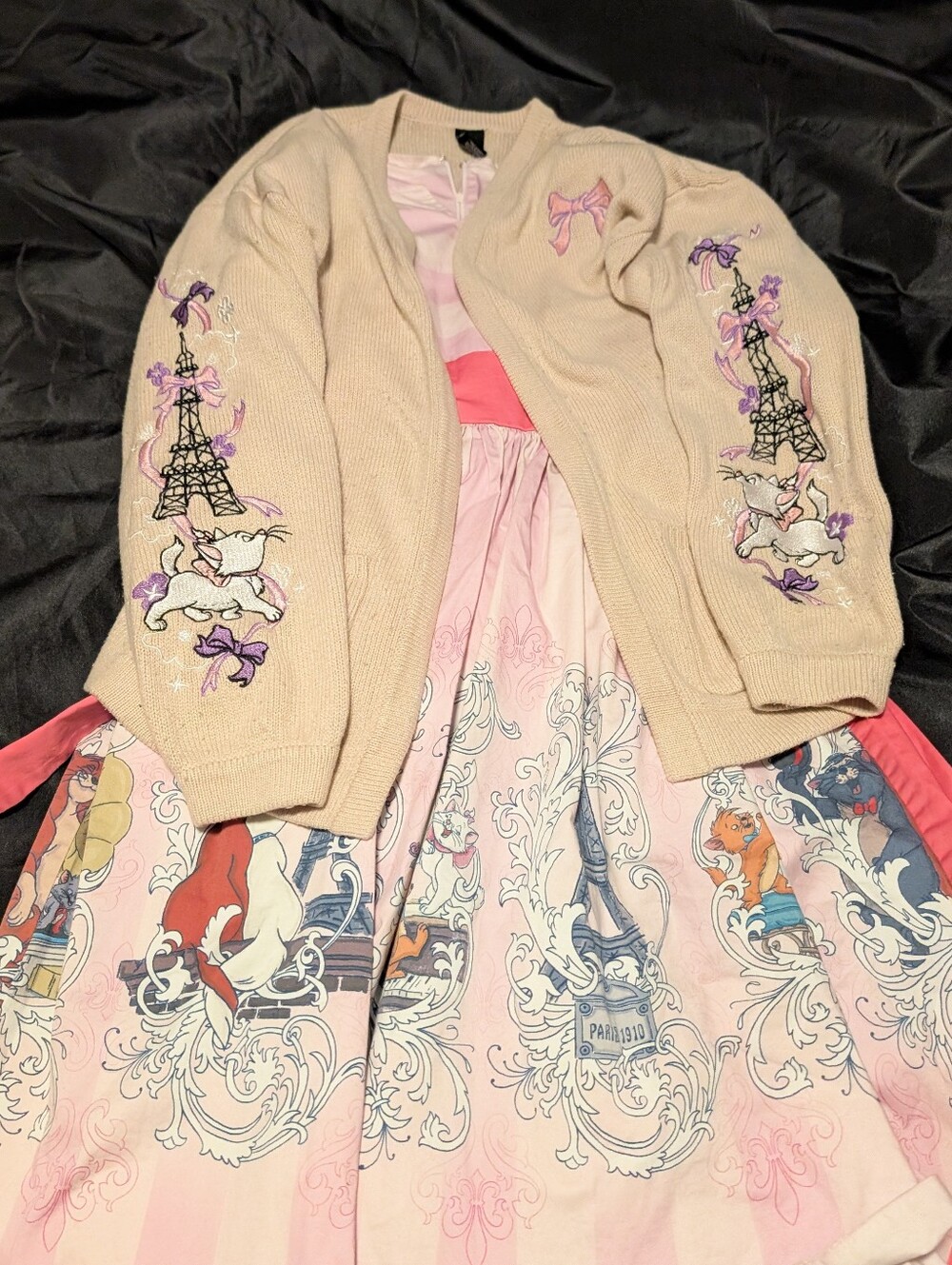 Disney Dress Shop Aristocats Dress + Hot Topic Cardigan Set
